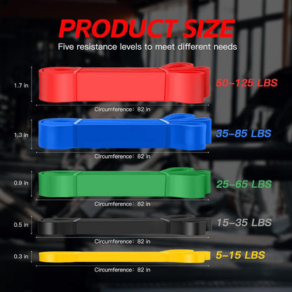 Pull up Bands, Resistance Bands, Pull up Assistance Bands Set for Men & Women, Exercise Workout Bands for Working Out, Body Stretching, Physical Therapy, Muscle Training