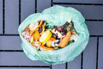 13 Gallon Tall Kitchen Compostable Trash Bags by , 48 Count, BPI Certified, Meets ASTM D6400 Standards, Made in USA, Food Scrap Bin Liners